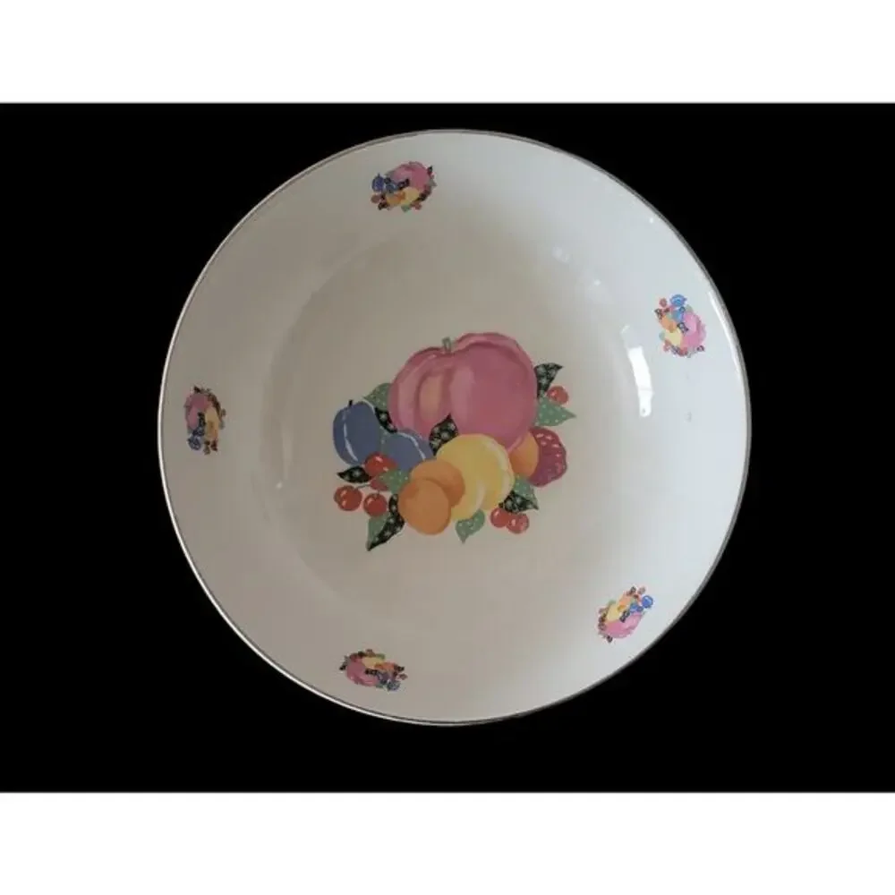 Vintage 30s Country Gentleman by Cavitt Shaw‎ WS George Large Serving Bowl